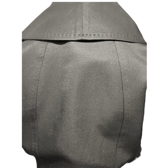 Castle Starr black silk-wool 3/4 lantern sleeve peplum jacket, size 4, $395 - Picture 5 of 8